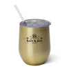 Swig Gold 12 oz Stemless Wine Cup