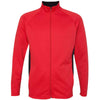 Champion Men's Scarlet/Black Performance 5.4-Ounce Colorblock Full-Zip Jacket