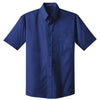 Port Authority Men's Mediterranean Blue S/S Value Poplin Shirt