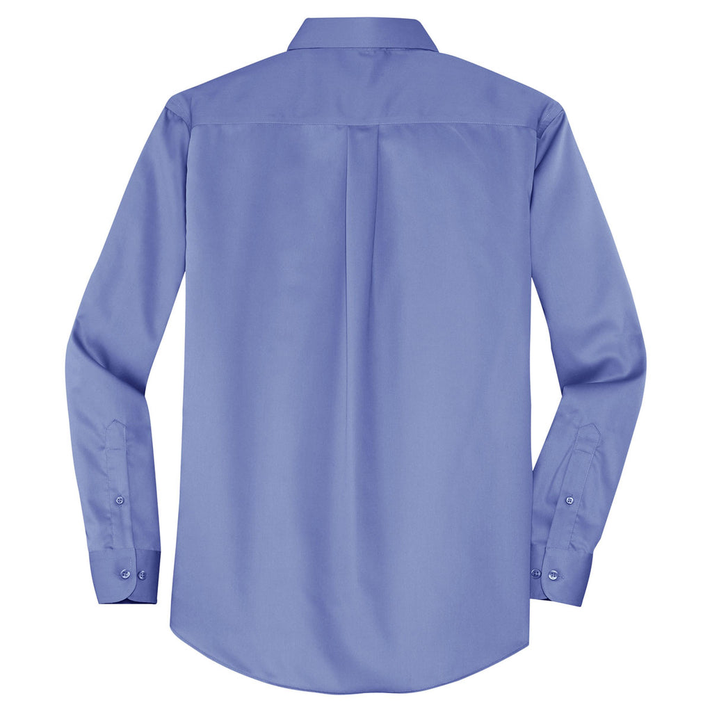 Port Authority Men's Ultramarine Blue Long Sleeve Non-Iron Twill Shirt