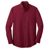 Port Authority Men's Red Oxide Crosshatch Easy Care Shirt