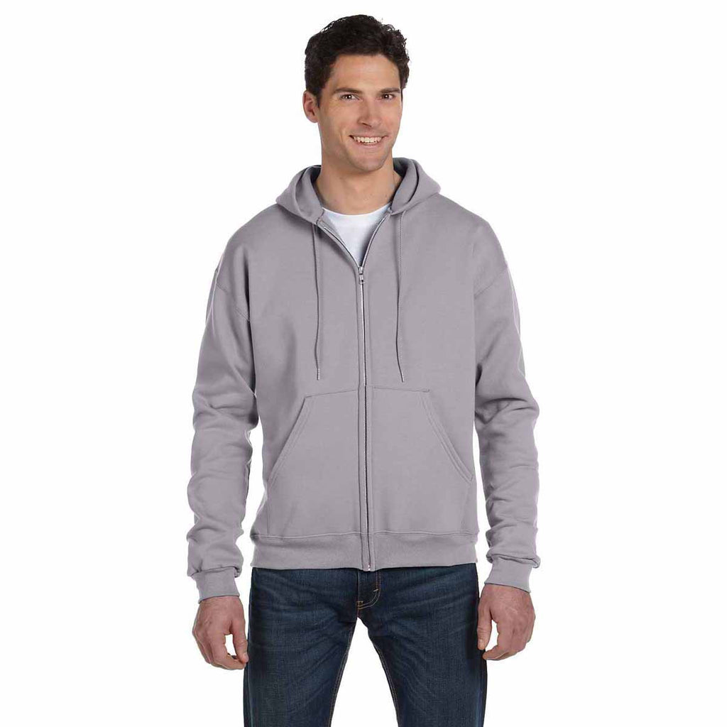 Champion Men's Light Steel Eco 9-Ounce Full Zip Hood