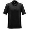 Stormtech Men's Black/Dolphin Pulse 1/4 Zip Polo