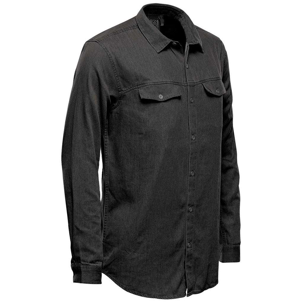 Stormtech Men's Black Blueridge Denim Shirt