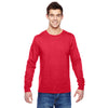 Fruit of the Loom Men's Fiery Red 4.7 oz. Sofspun Jersey Long-Sleeve T-Shirt