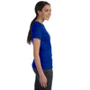 Hanes Women's Deep Royal 4.5 oz. 100% Ringspun Cotton nano-T T-Shirt