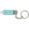 Bullet Mint Green Slot 2-in-1 Charging Keychain
