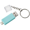 Bullet Mint Green Slot 2-in-1 Charging Keychain