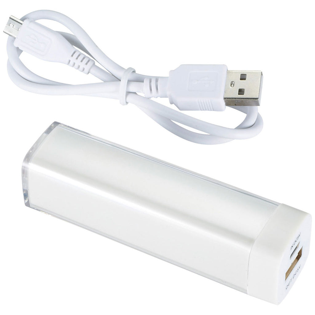 Bullet White Flash 2,200 mAh Power Bank