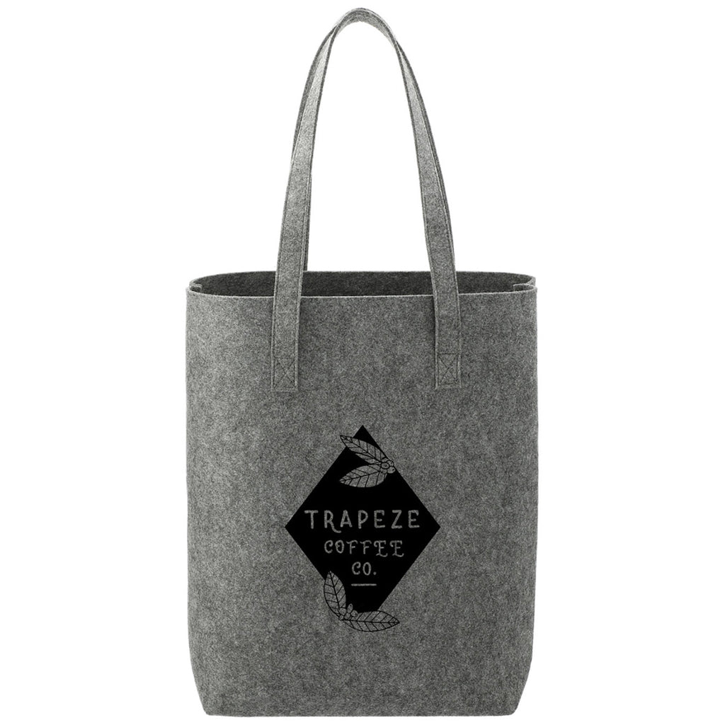 Bullet Charcoal Recycled Felt Shopper Tote