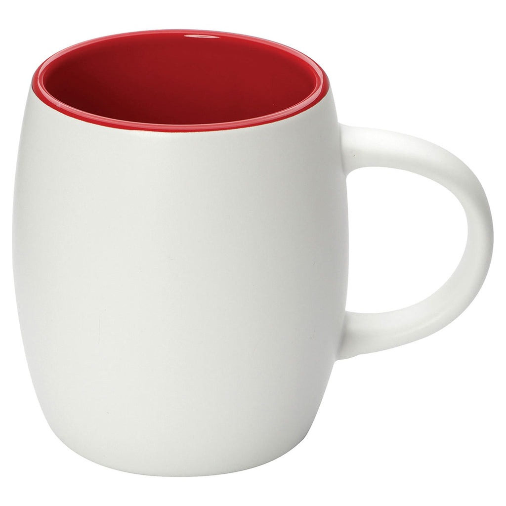 Bullet White with Red Trim Nebula 15oz Ceramic Mug