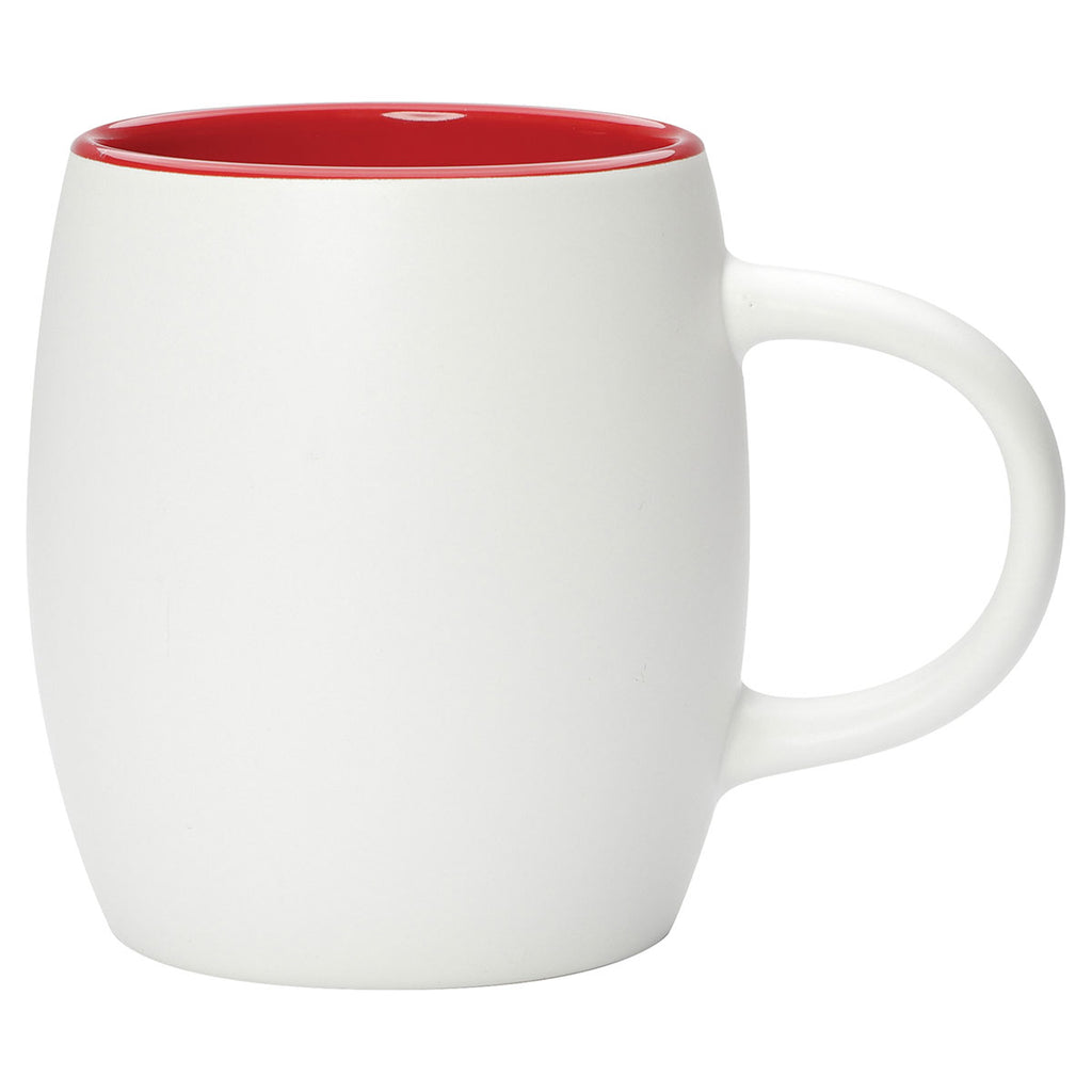 Bullet White with Red Trim Nebula 15oz Ceramic Mug