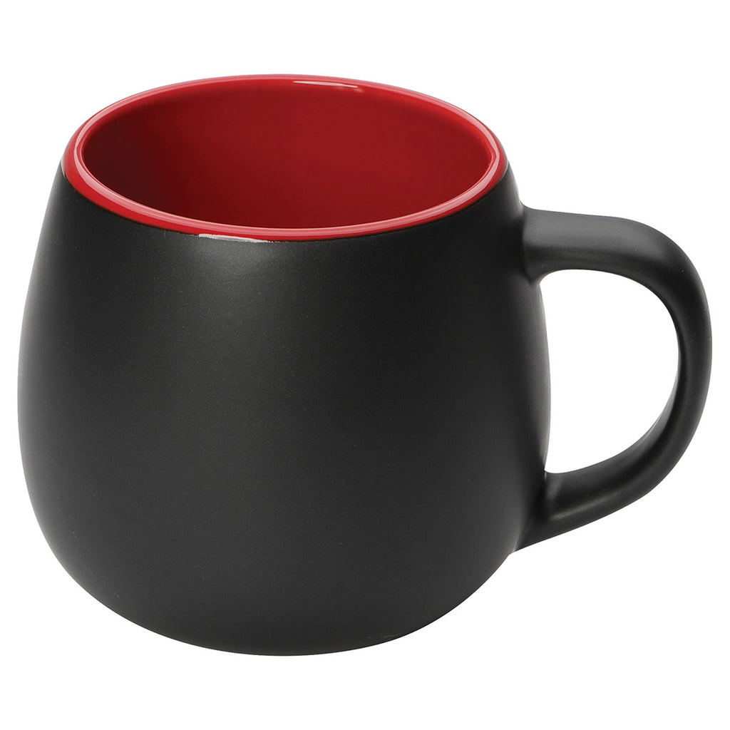 Bullet Black with Red Trim Mecca 14oz Ceramic Mug