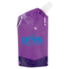 Bullet Translucent Purple 20oz Water Bag with Carabiner