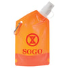 Bullet Translucent Orange Baja 12oz Water Bag with Carabiner