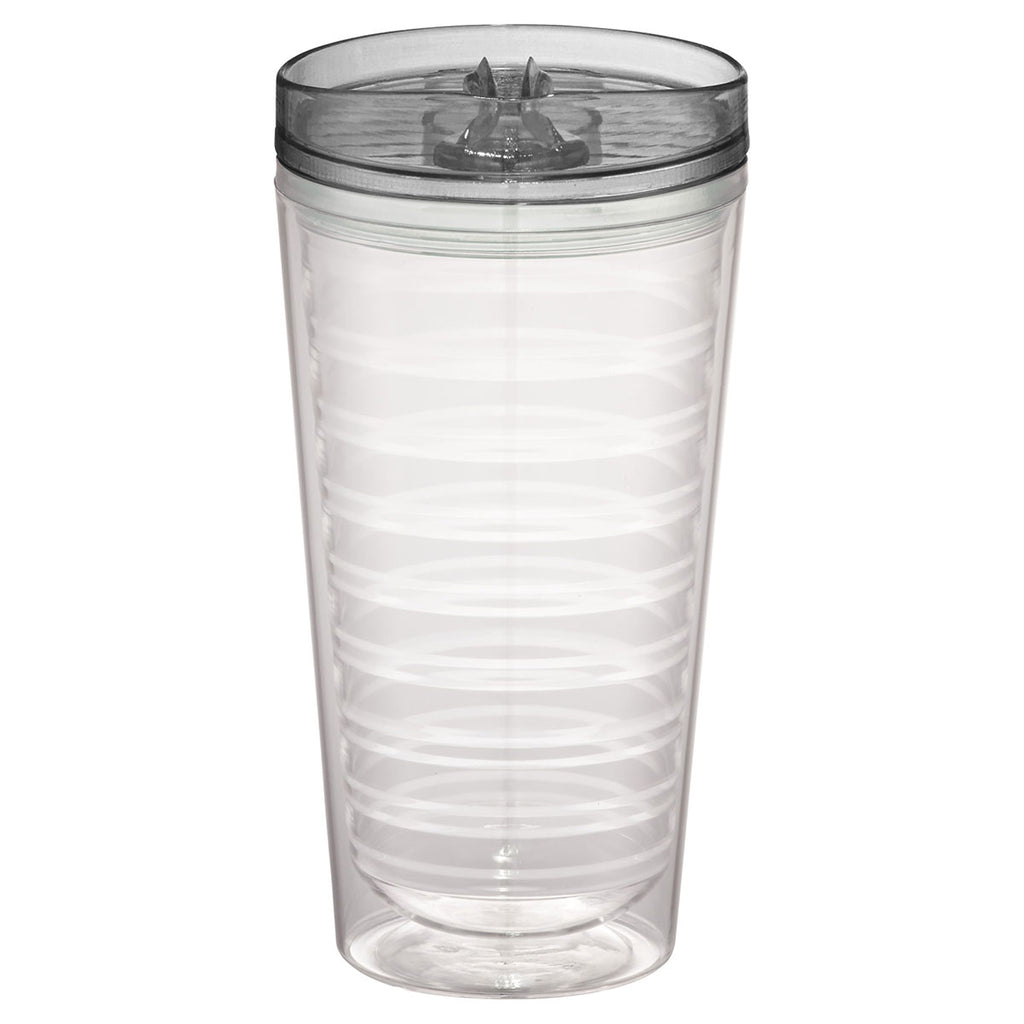 Bullet Translucent Black Bayside 16oz Double Wall Tumbler with Lid