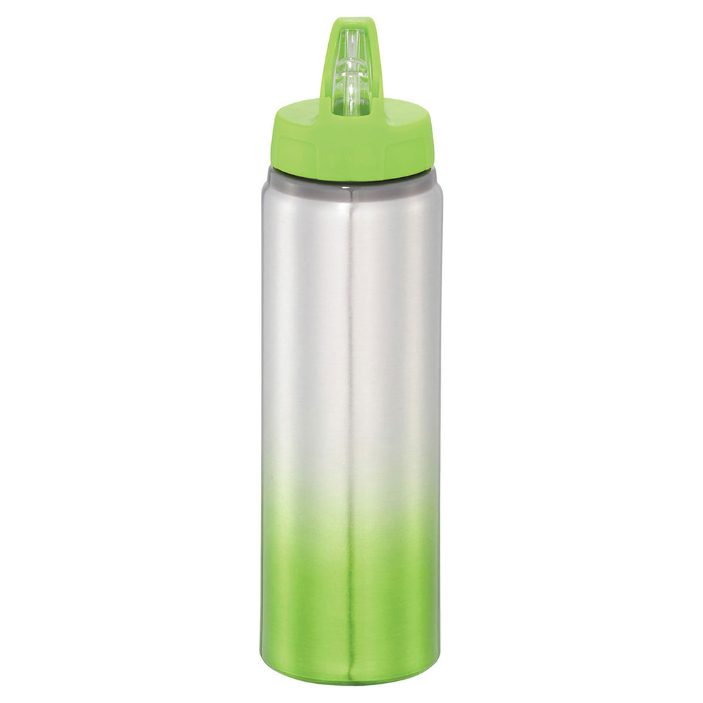 Bullet Lime Green Gradient 25oz Aluminum Sports Bottle