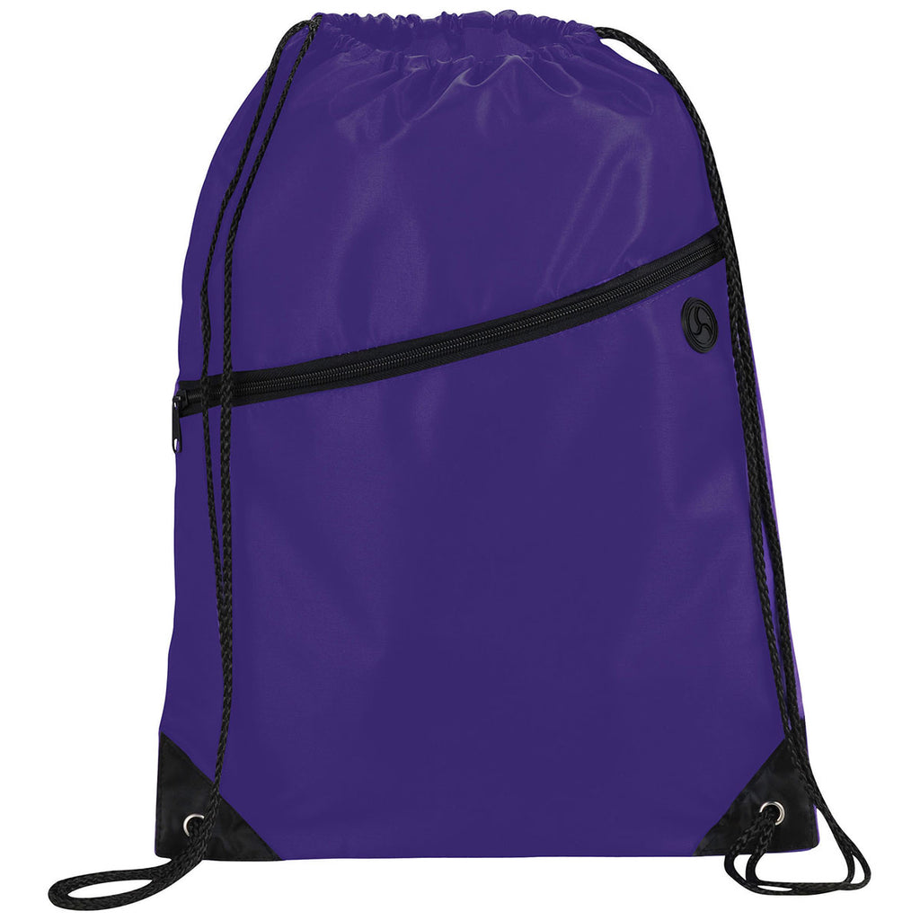 Bullet Purple Robin Drawstring Bag