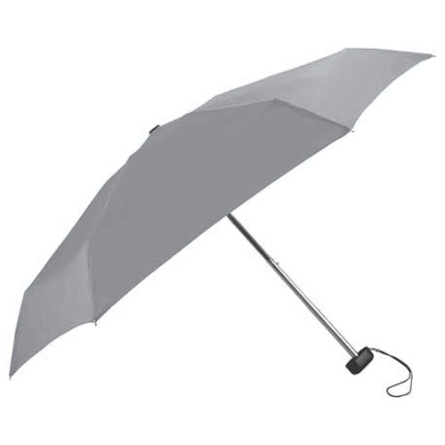 Bullet Black/Grey 37" Mini Folding Travel Umbrella with Case