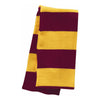 Sportsman Cardinal/Gold Rugby Striped Knit Scarf