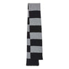 Sportsman Heather Black/Heather Grey Rugby Striped Knit Scarf
