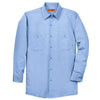 Red Kap Men's Tall Light Blue Long Sleeve Industrial Work Shirt