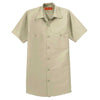 Red Kap Men's Tall Light Tan Short Sleeve Industrial Work Shirt