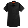 Red Kap Men's Black Short Sleeve Industrial Work Shirt