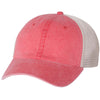 Sportsman Red/Stone Pigment Dyed Trucker Cap