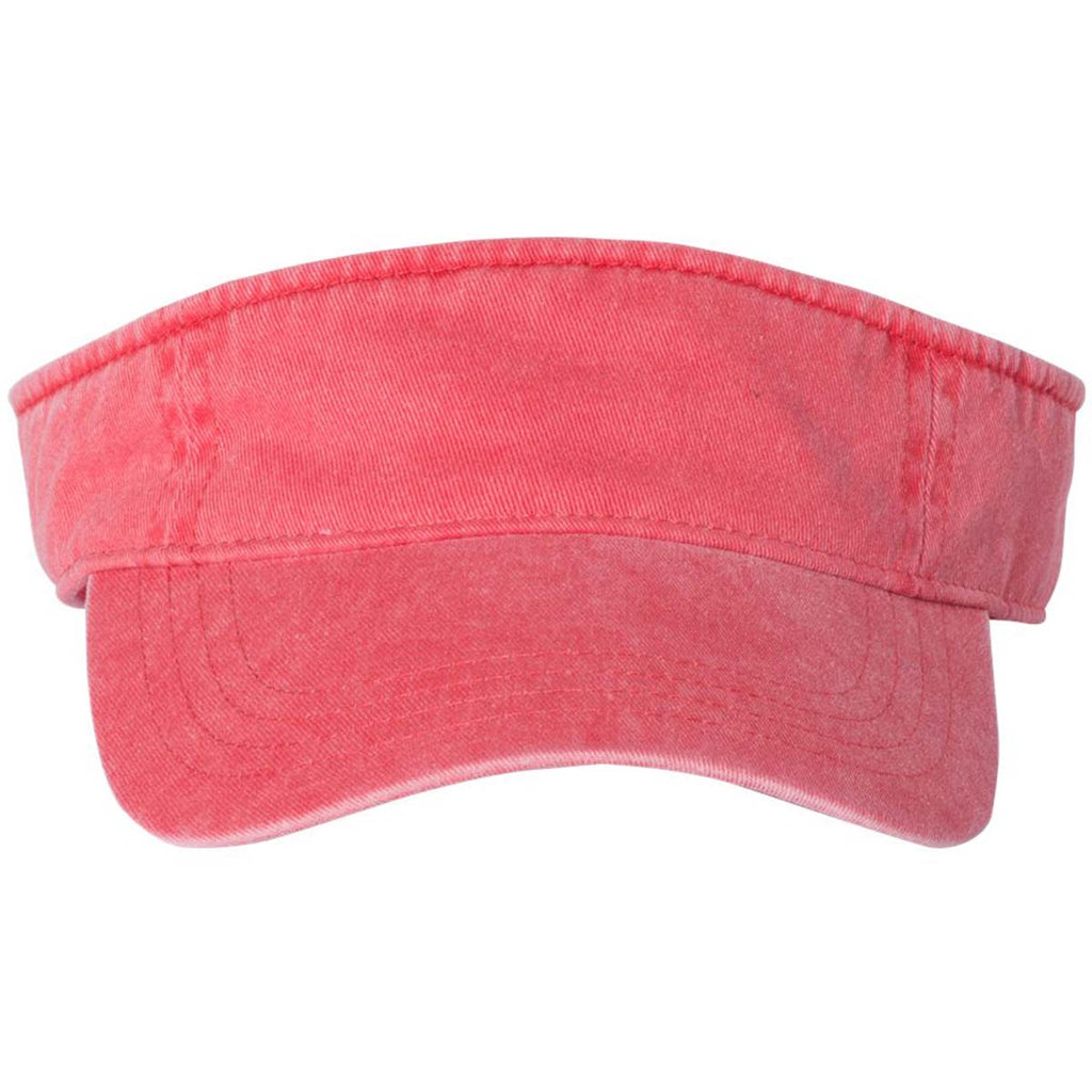 Sportsman Red Pigment Dyed Visor