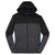 Sport-Tek Men's Black/ Graphite Heather/ True Royal Tech Fleece Colorblock Full-Zip Hooded Jacket