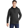 Sport-Tek Men's Black Heather Triumph Hooded Pullover