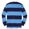 Sport-Tek Men's True Navy/Carolina Blue Long Sleeve Rugby Polo