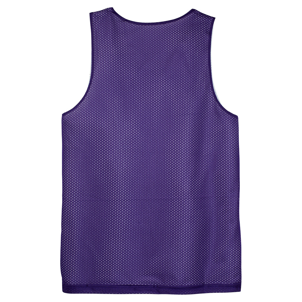 Sport-Tek Men's Purple PosiCharge Classic Mesh Reversible Tank