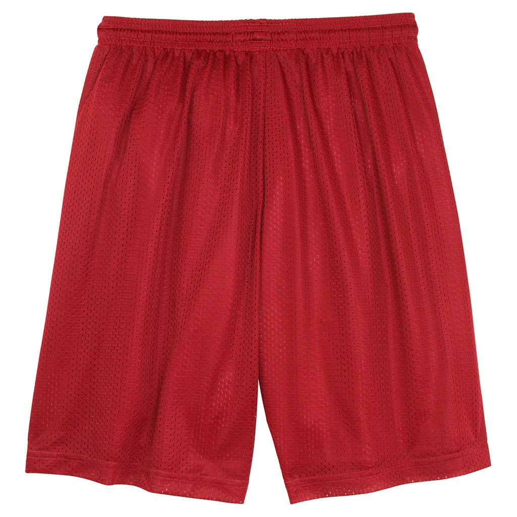 Sport-Tek Men's True Red PosiCharge Classic Mesh Short