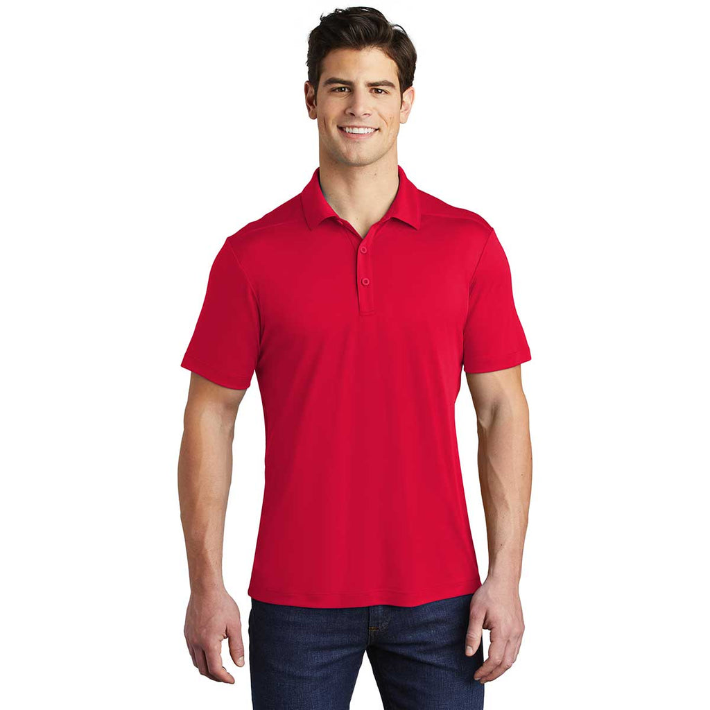 Sport-Tek Men's True Red Posi-UV Pro Polo