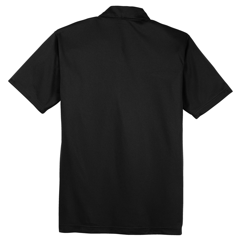 Sport-Tek Men's Black PosiCharge Active Textured Polo