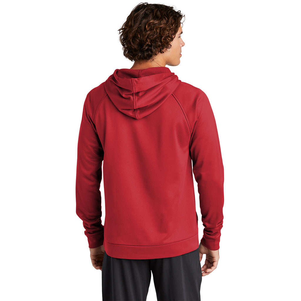 Sport-Tek Men's True Red Re-Compete Fleece Pullover Hoodie