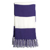 Sport-Tek Spectator Purple/White Scarf