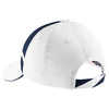 Sport-Tek White/True Navy Dry Zone Mesh Inset Cap