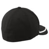 Sport-Tek Black/White Flexfit Performance Colorblock Cap