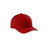Sport-Tek True Red Yupoong Curve Bill Snapback Cap