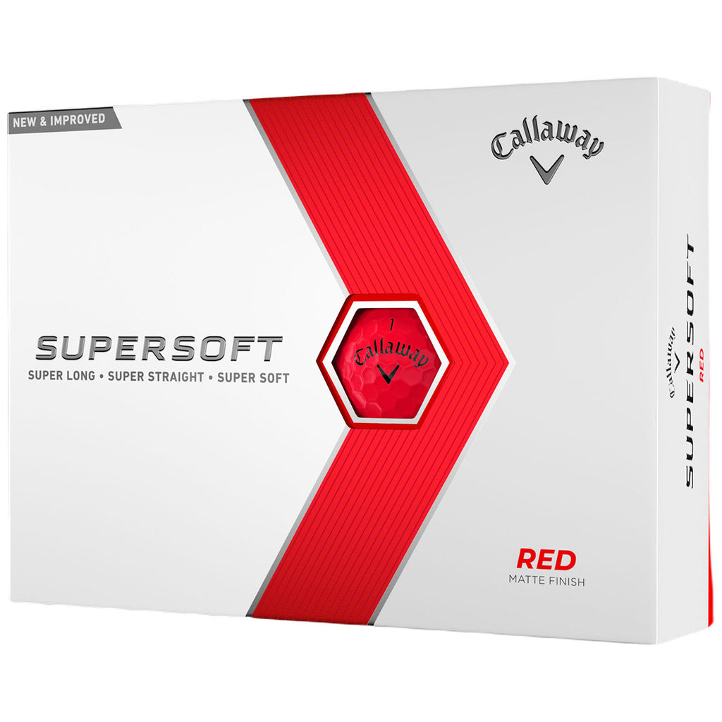 Callaway Matte Red Supersoft Golf Ball