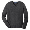 Port Authority Men's Charcoal Grey Value V-Neck Sweater