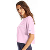 Champion Women's Pink Candy Cropped Reverse Weave T-Shirt