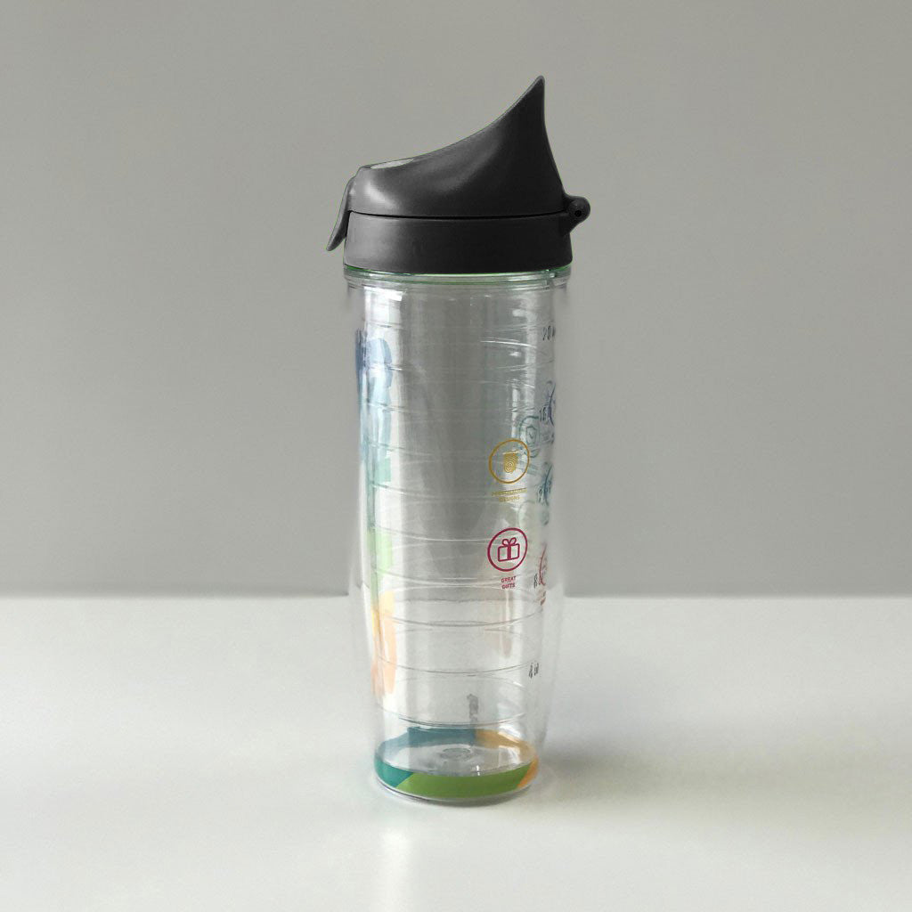 Tervis 24oz Water Bottle with Black Lid
