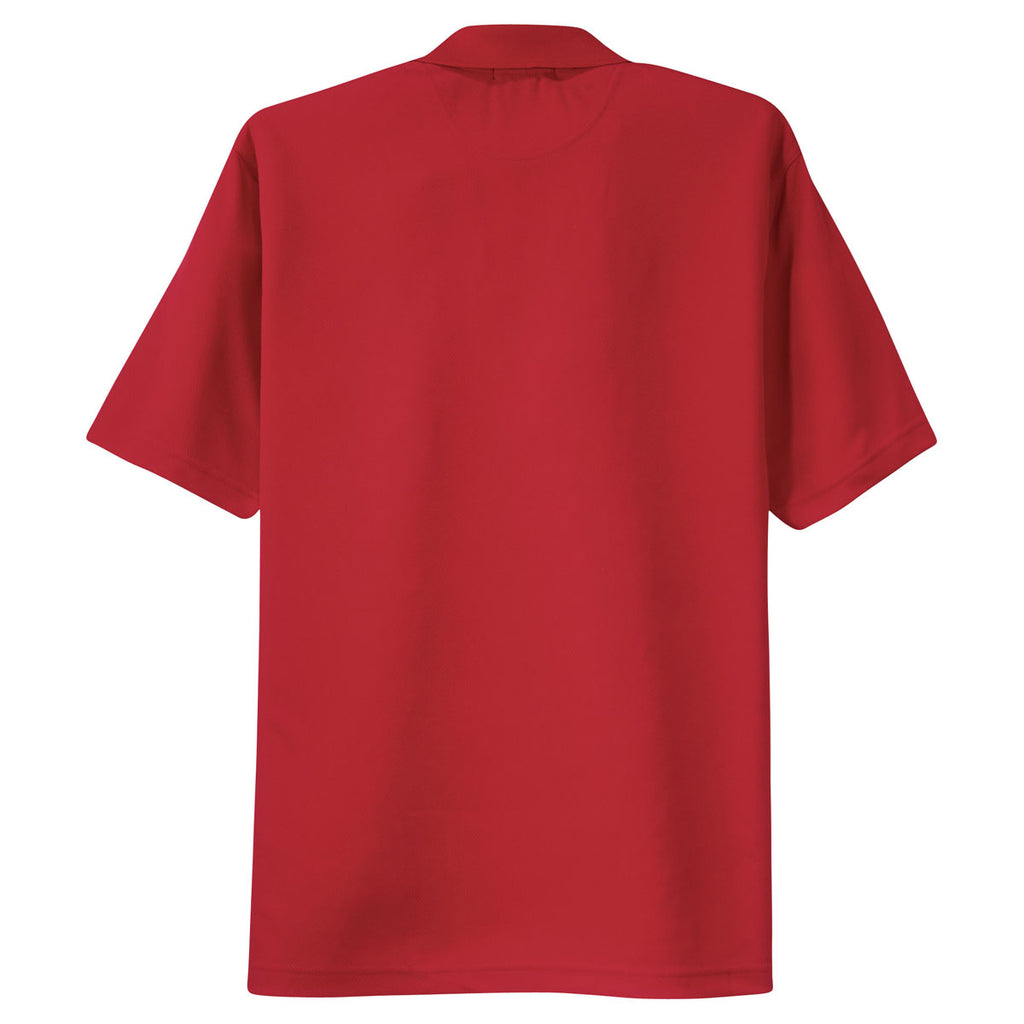 Sport-Tek Men's Red Tall Dri-Mesh Polo