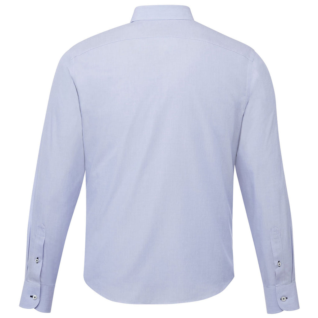 UNTUCKit Men's UNTUCKit Blue Hillside Select Wrinkle-Free Long Sleeve Shirt