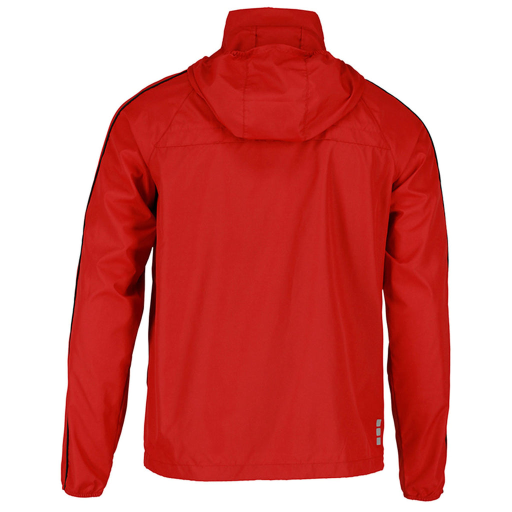 Elevate Men's Vintage Red/Black Rincon Eco Packable Jacket