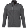 Elevate Men's Heather Dark Charcoal Joris Eco Softshell Jacket